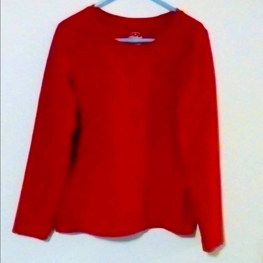Red Long Sleeve Tee Shirt
